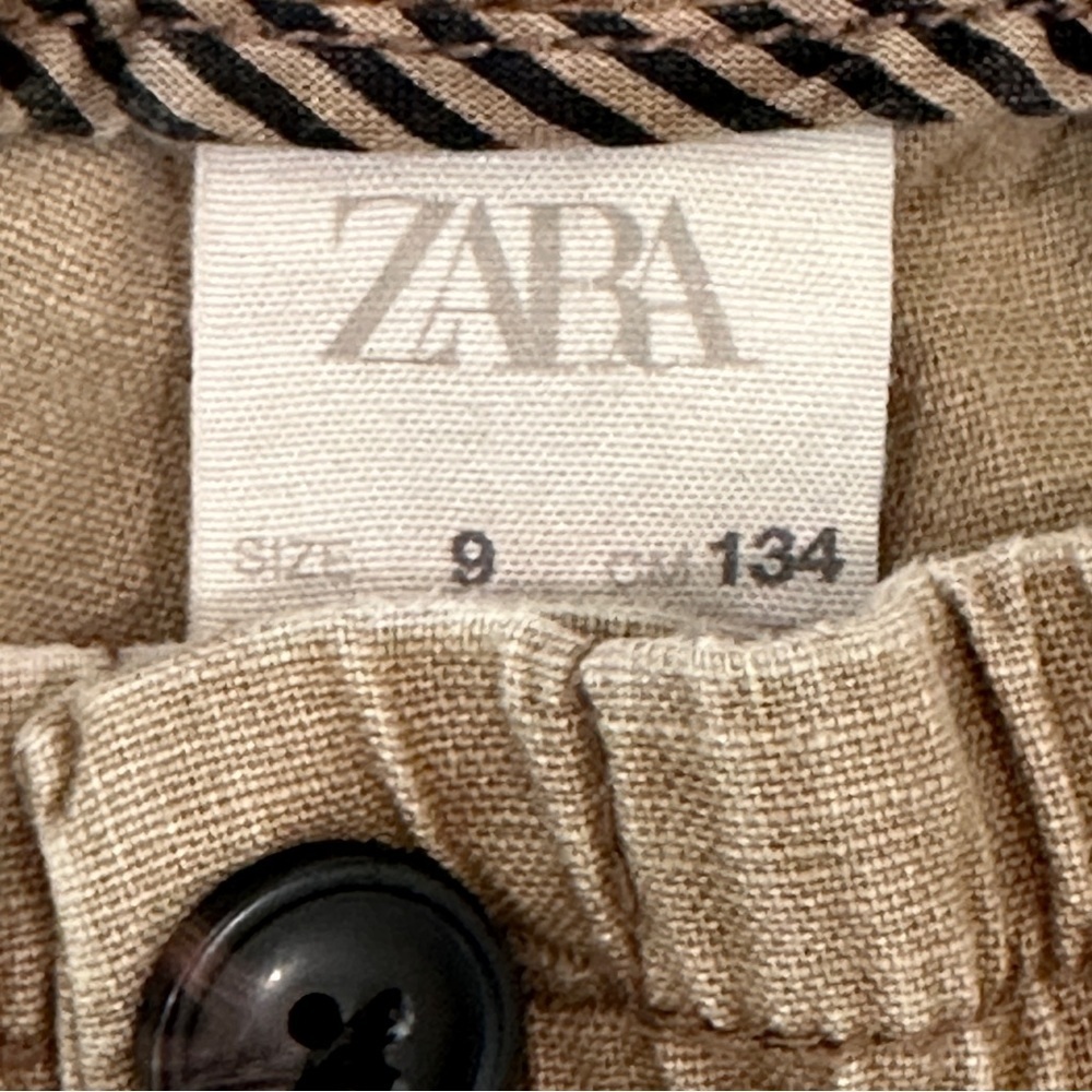 ZARA BOYS BROWN TAN SHORTS - Picture 6 of 12